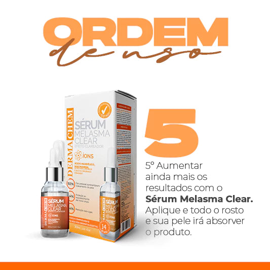 🍊 Kit Skincare Vitamina C Dermacrem – Clareador, Anti-idade & Anti-manchas ✨
