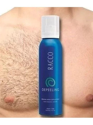 Mousse Spray Depilatório Depeeling Racco 150ml creme para depilar e depilação