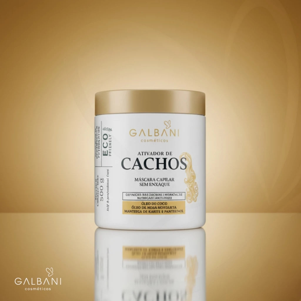 KIT 4 produtos Ativador de CACHOS com Manteiga de Karitê