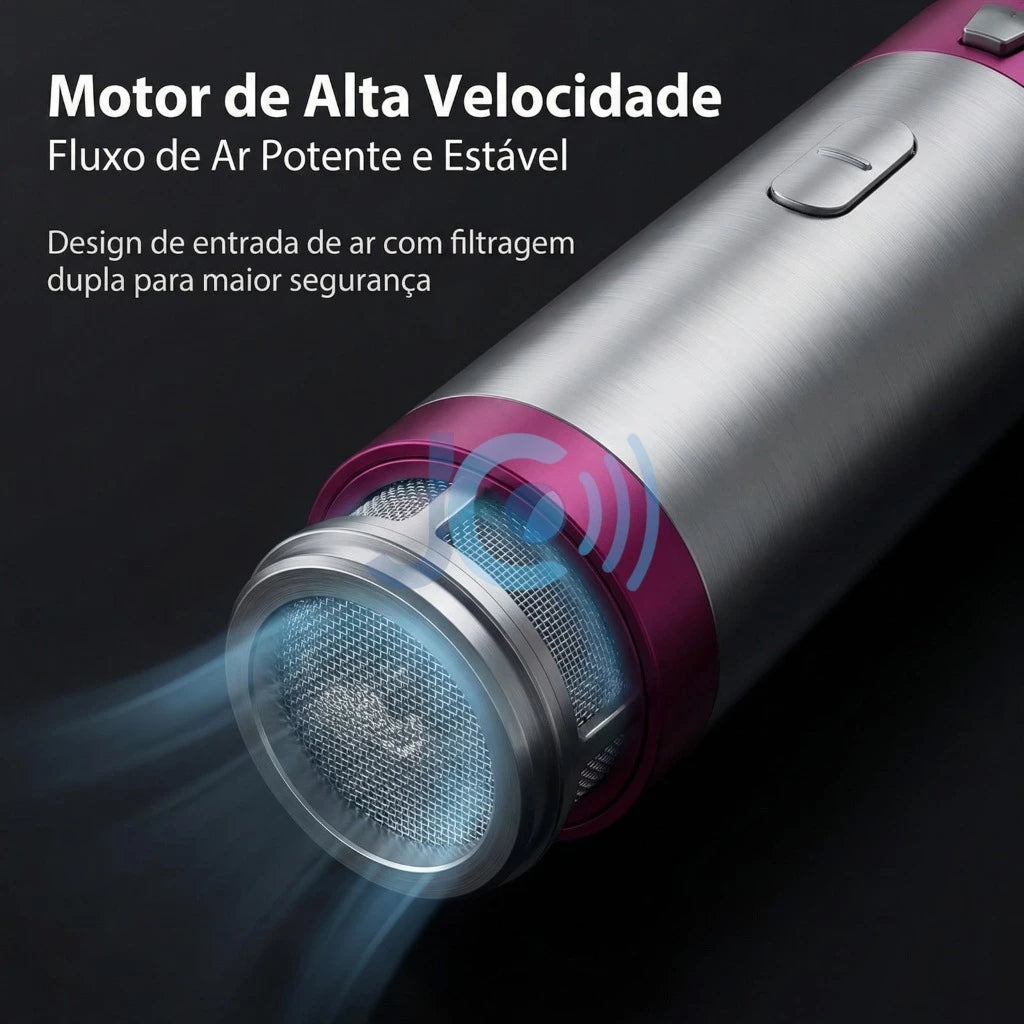 Airwrap Styler 5 em 1 secador de cabelo escova de ar quente modelador alisador de cabelo escova 110v ou 220v