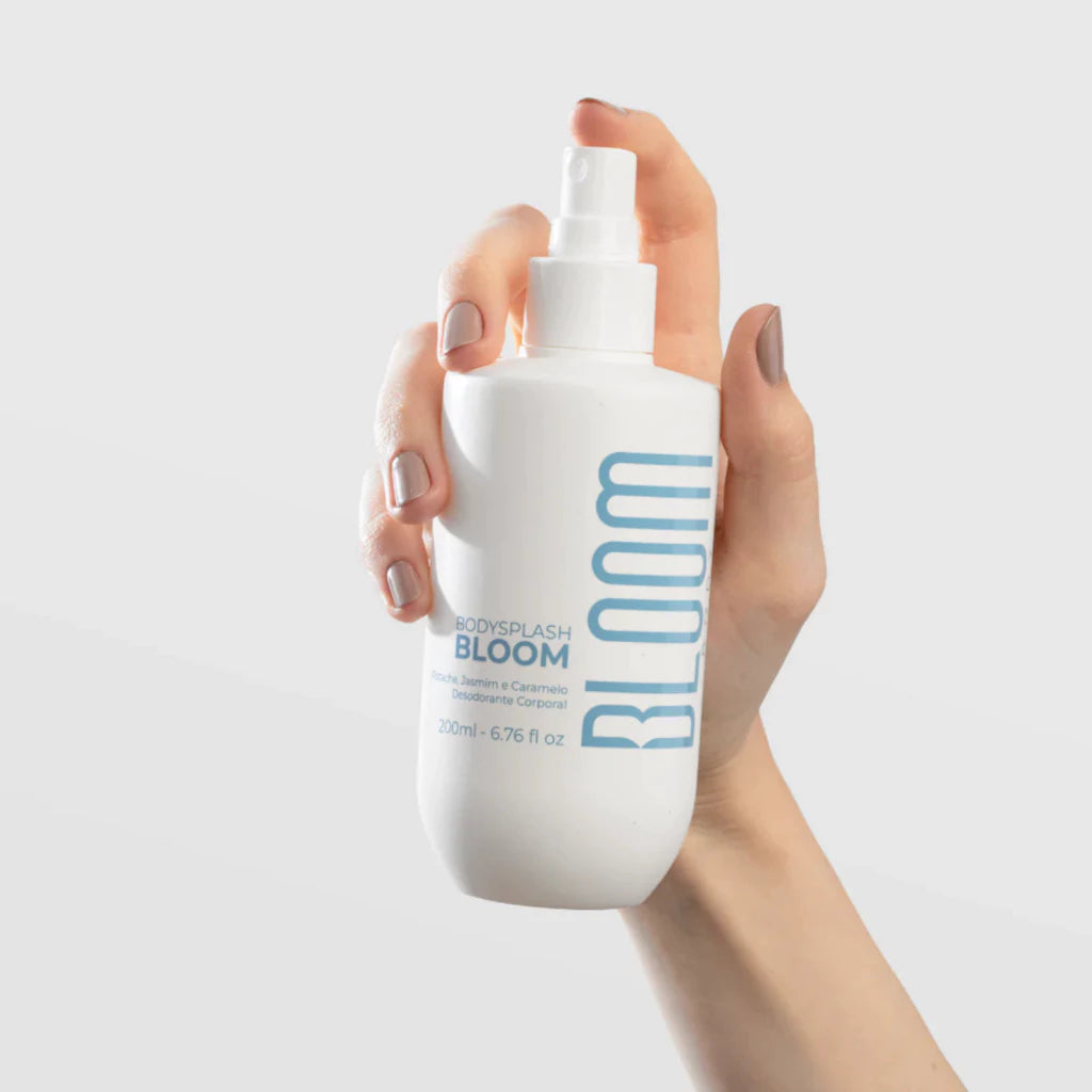 Bloom Body  - Body Splash Bloom 200 ml - Fragrância Mais Gourmand Floral, Feminino - Para uso Diário