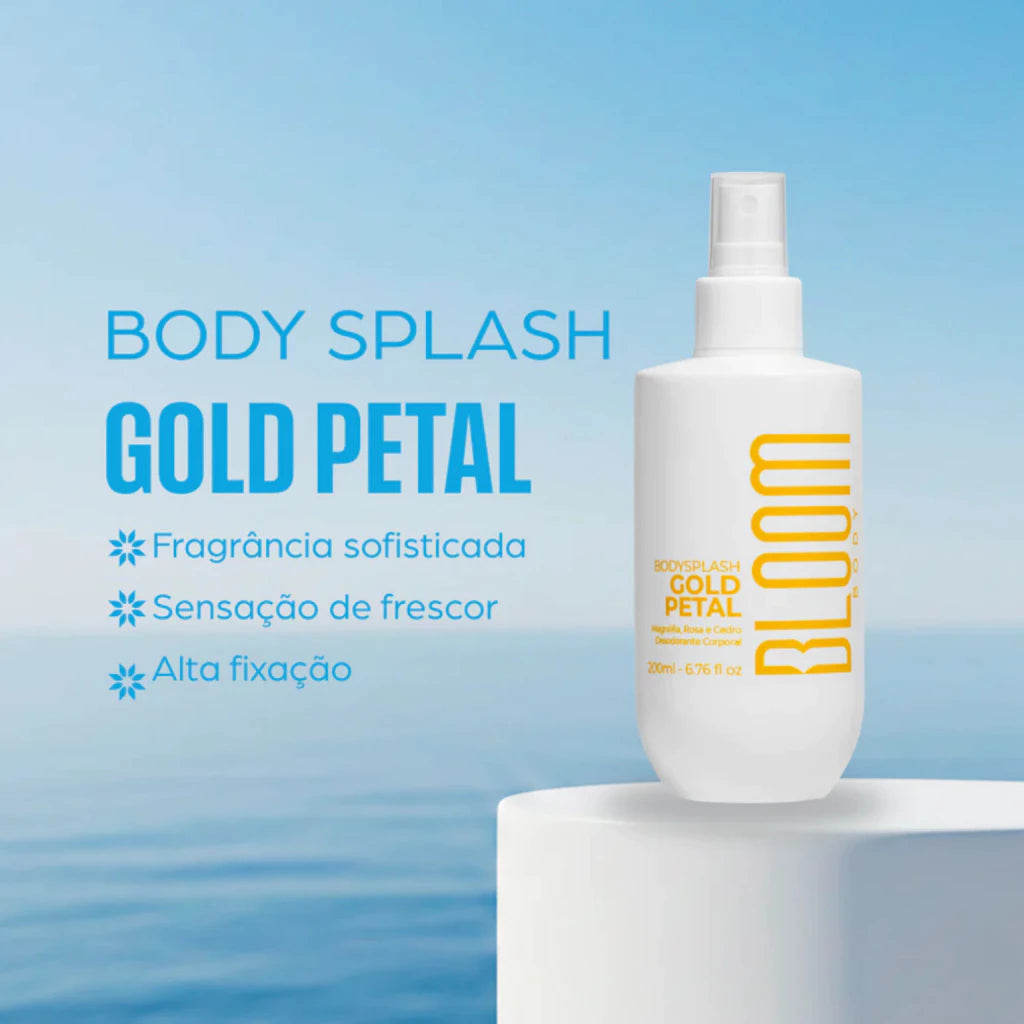 Bloom Body Splash Gold Petals - Elegant Floral 200ml