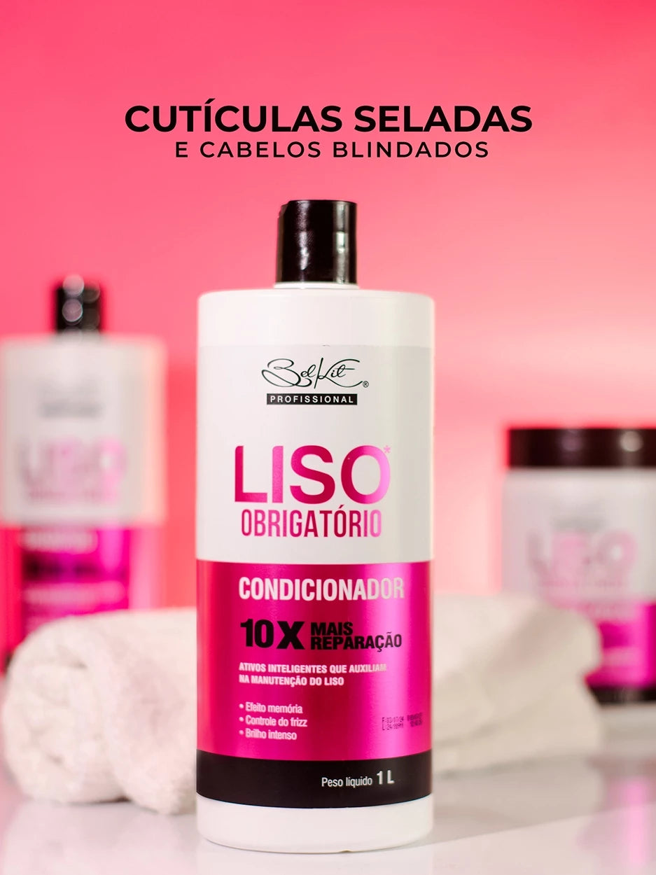 Kit Profissional 2 Itens Capilar Liso Obrigatório 1 Litro | Kit Profissional Para Cabelos Lisos