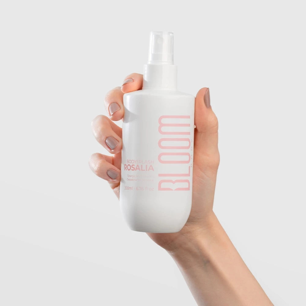 Bloom Body - Body Splash Rosalia 200 ml- Com Fragrância Floral Frutada Delicada, Feminina - Mulheres