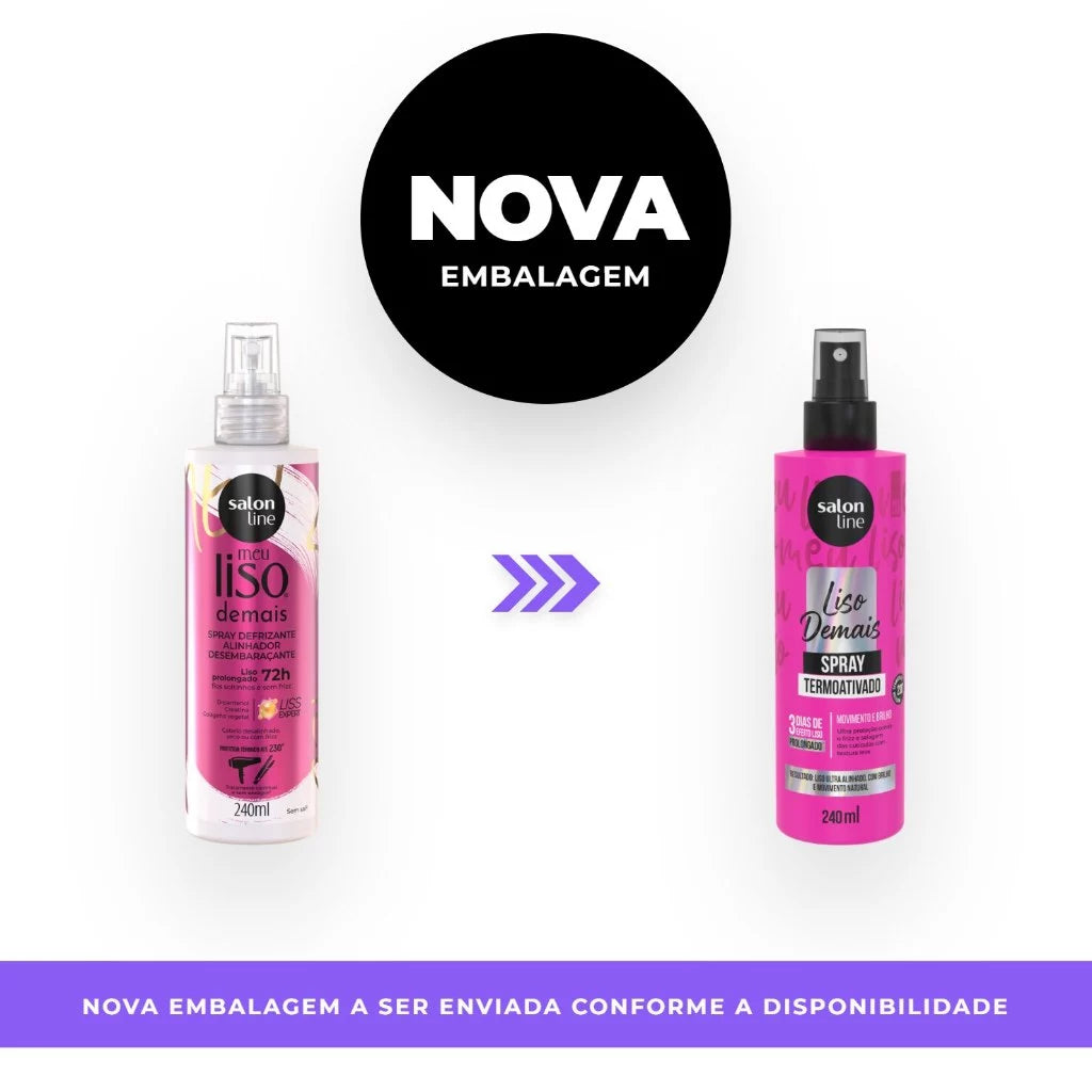 Meu Liso Demais Defrizante Spray Protetor Térmico 240ml