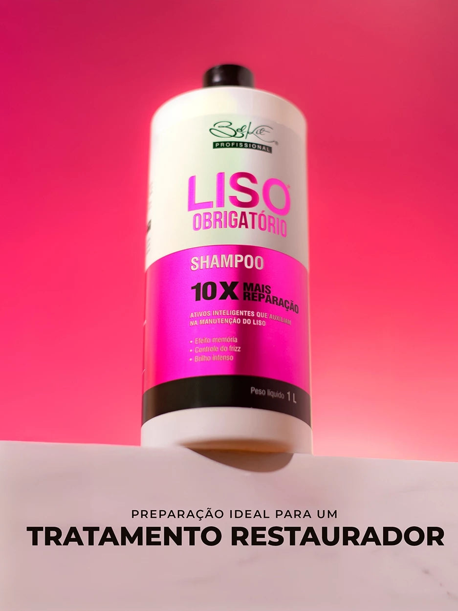 Kit Profissional 2 Itens Capilar Liso Obrigatório 1 Litro | Kit Profissional Para Cabelos Lisos