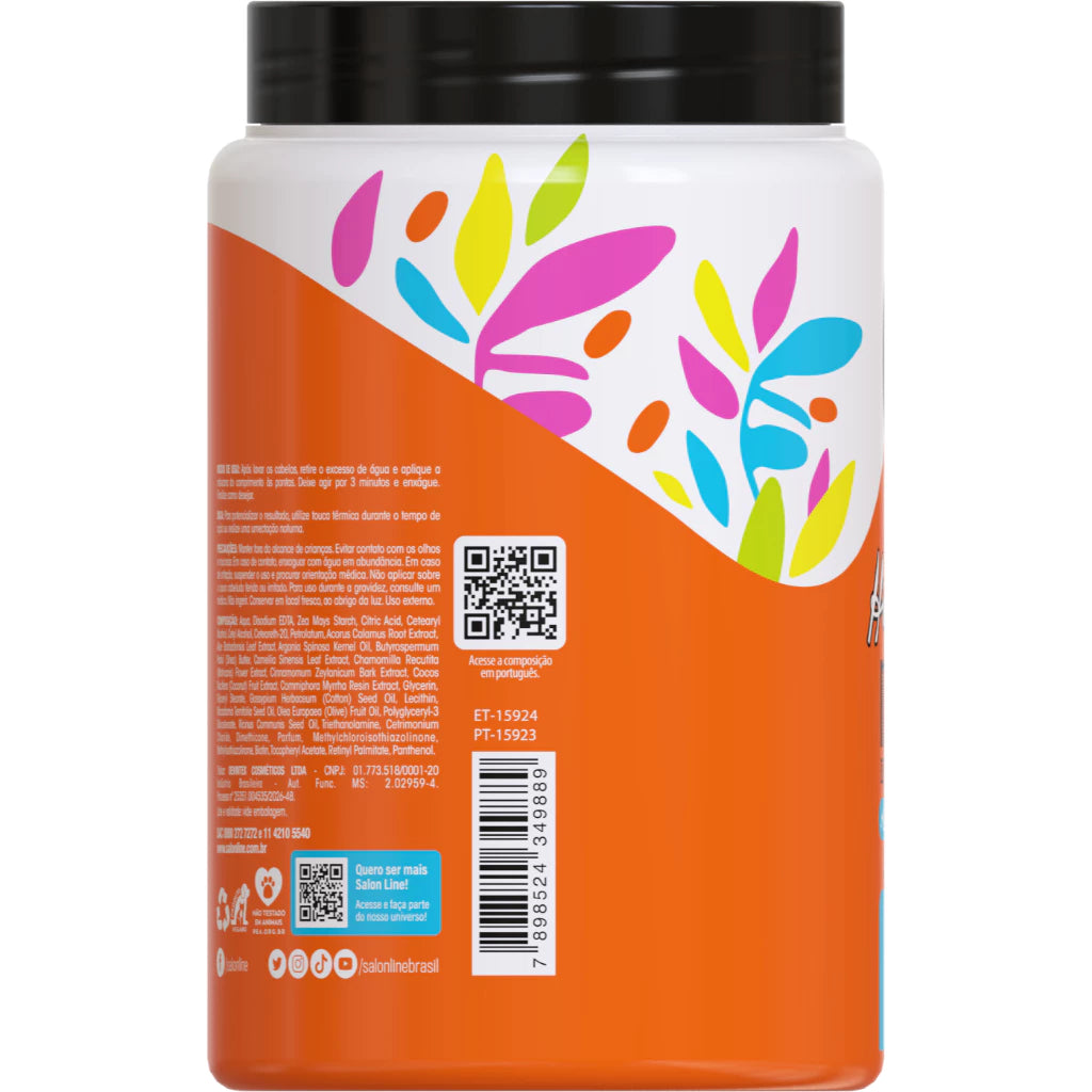 Máscara S.O.S Hidratação Óleo de Rícino Salon Line 1kg