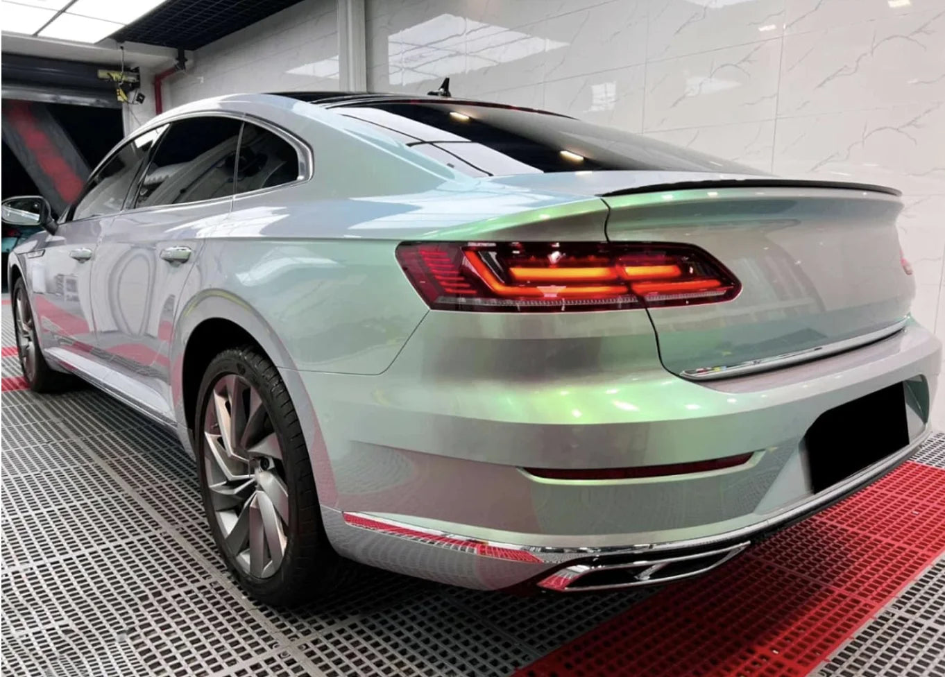 Quality Platinum Green Vehicle Wrap Vinyl Chameleon Green Color Changing Car Wrapping Film - BuyBrazil