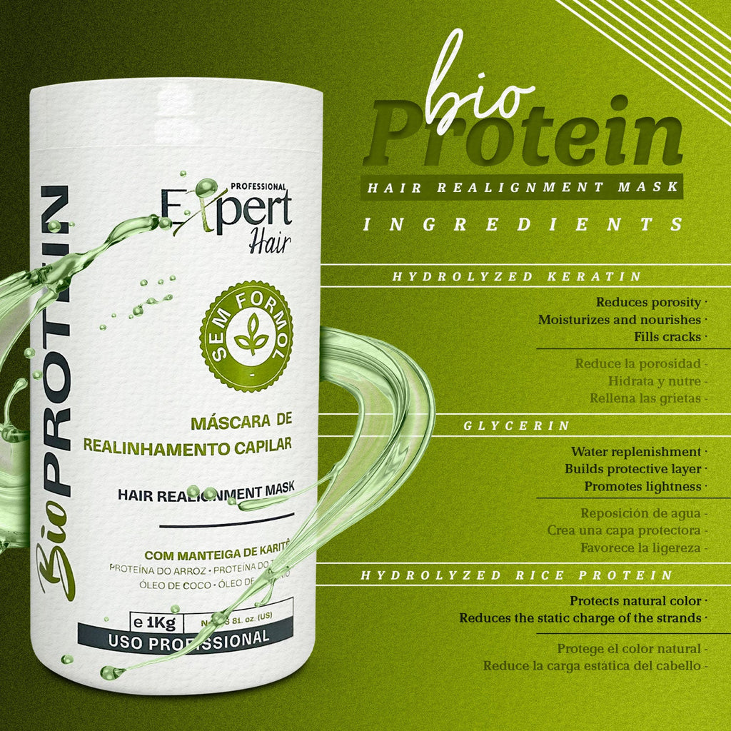 Expert Hair BtoxExpert Bio Protein Hair Cream 1kg/35.2 oz - BuyBrazil