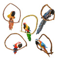Bird Kit 5 Units (Handmade Wooden Macaws) 50cm - BuyBrazil
