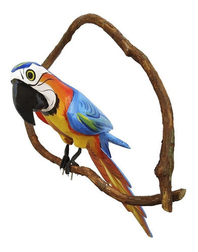 Bird Kit 5 Units (Handmade Wooden Macaws) 50cm - BuyBrazil
