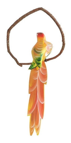 Bird Kit 5 Units (Handmade Wooden Macaws) 50cm - BuyBrazil