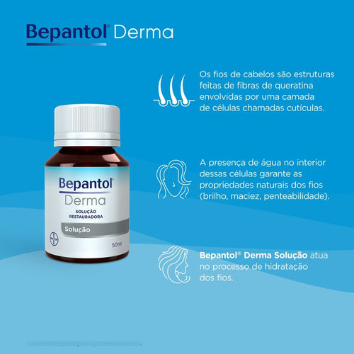 Kit Bepantol Solução Restauradora Com Dexpantenol Bayer 50ml - BuyBrazil