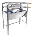 Large Portable Stainless Steel Barbecue Grill Includes 2 Grills - BuyBrazil