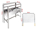 Large Portable Stainless Steel Barbecue Grill Includes 2 Grills - BuyBrazil