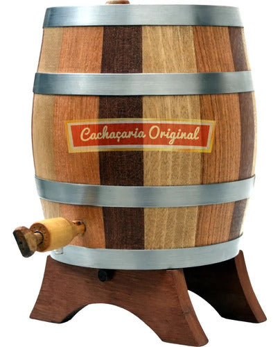 Premium Umburana Wood Barrel – 2 Liters (Vertical Luxury Edition)