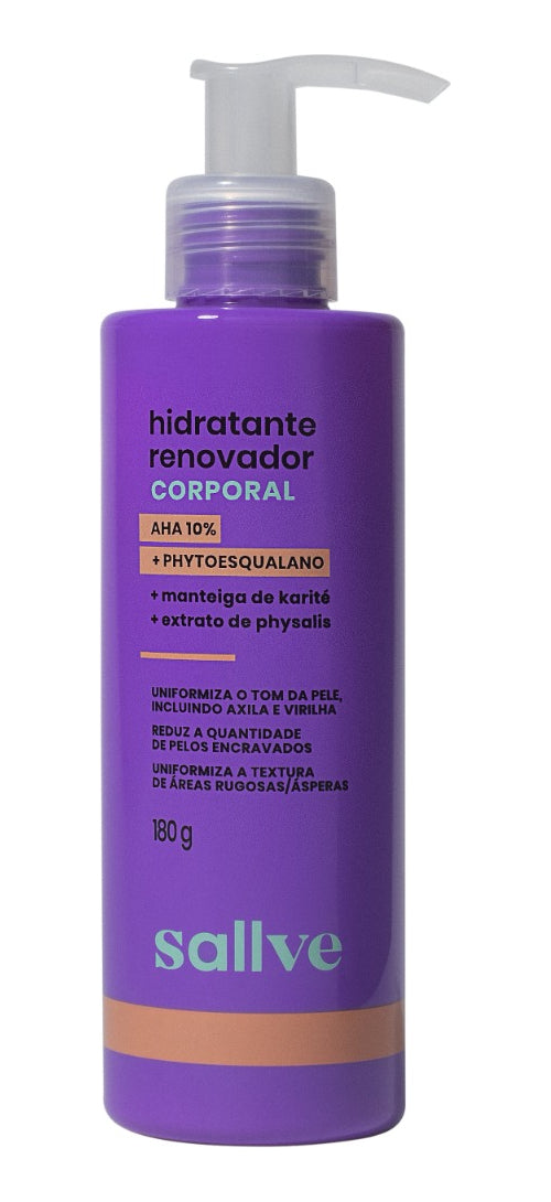 Revitalizing Body Moisturizer with 10% AHAs - 180g by Sallve - BuyBrazil