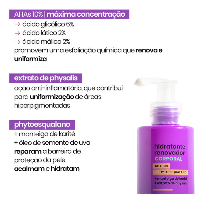 Revitalizing Body Moisturizer with 10% AHAs - 180g by Sallve - BuyBrazil