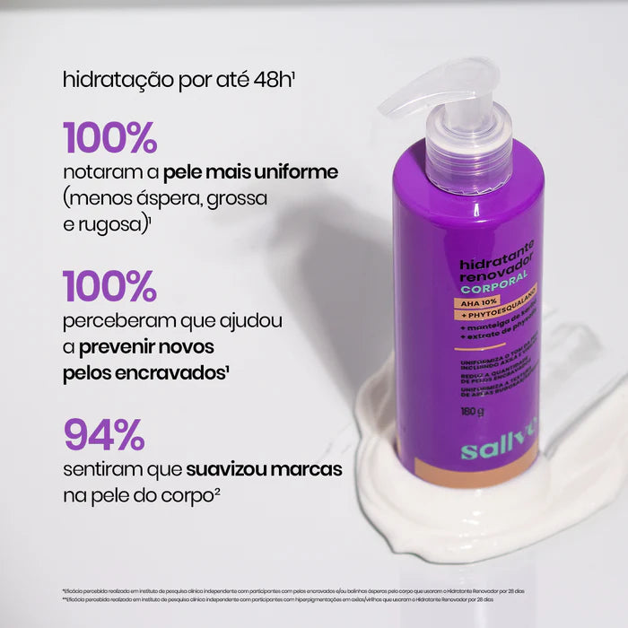 Revitalizing Body Moisturizer with 10% AHAs - 180g by Sallve - BuyBrazil