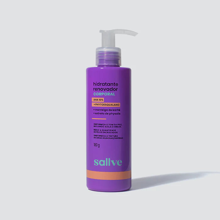 Revitalizing Body Moisturizer with 10% AHAs - 180g by Sallve - BuyBrazil