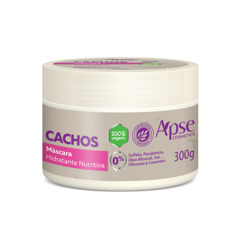 Máscara Cachos Hidratante Nutritiva 300g - Tratamento Condicionante - BuyBrazil