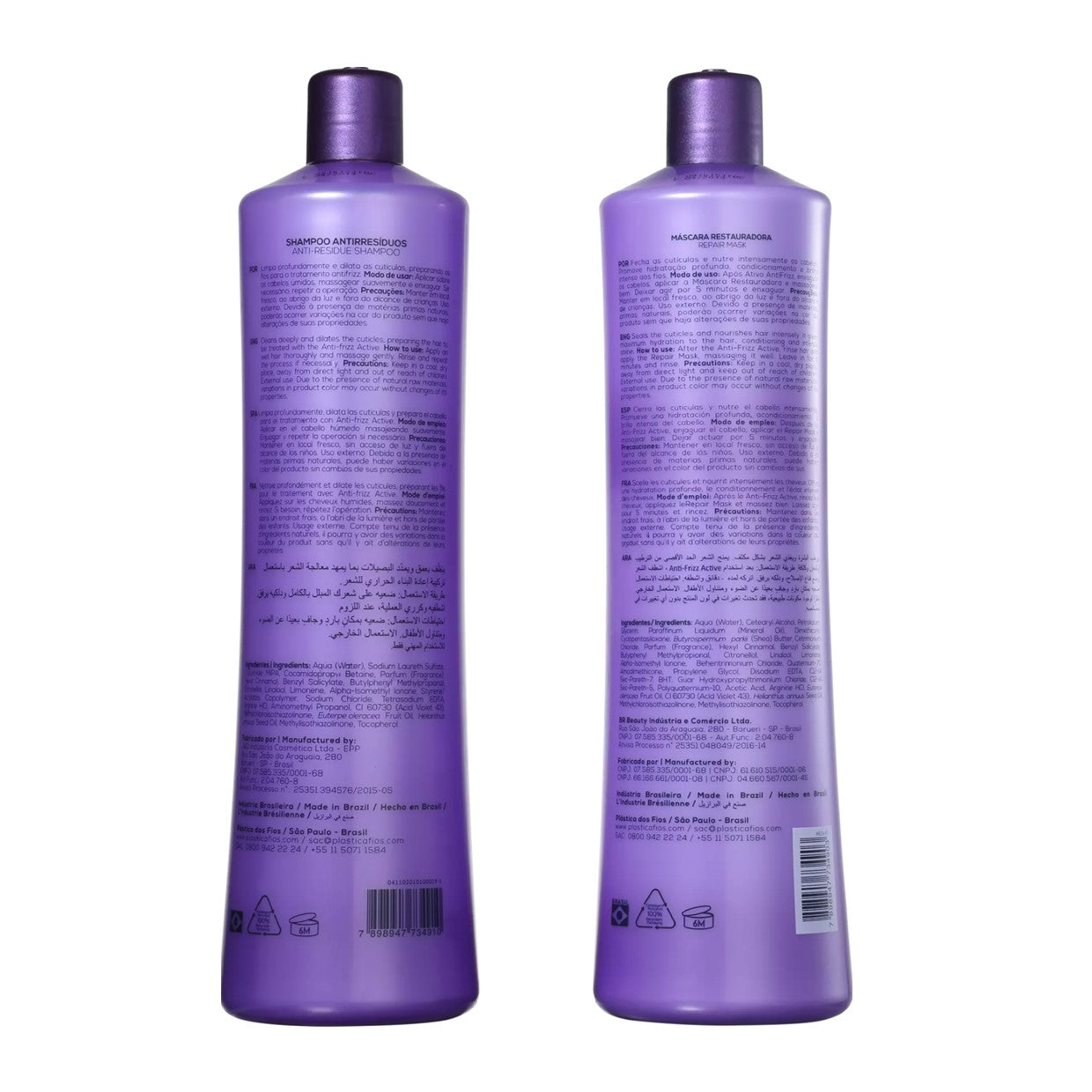 Cadiveu Plastica dos Fios Wire Thermal Sealing Smart Brush 2X300ml - BuyBrazil