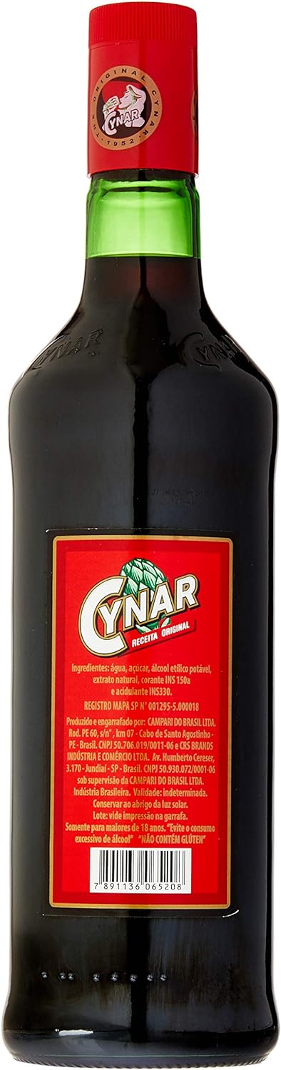 Cynar Aperitif Based on Herbs and Artichoke Leaves 900ml/30.42fl.oz. - BuyBrazil