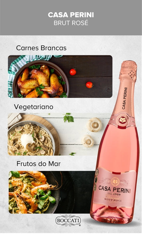 Casa Perini Brut Rosé Sparkling Wine 750ml - BuyBrazil