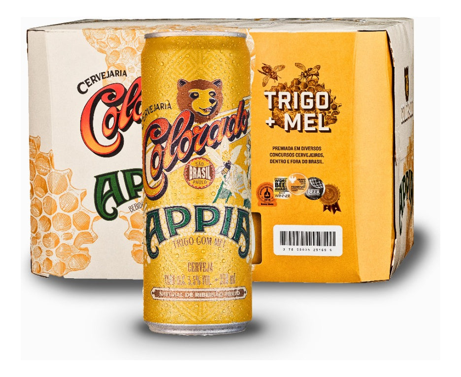 Colorado Appia Wheat Beer with Honey Pack With 8 350ml cans - BuyBrazil