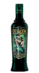 Bottle of COMARY Selvagem cocktail with Catuaba, Guaraná, and Marapuama, 900ml, showcasing the colorful label and beverage inside.