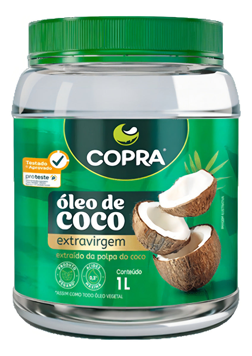Copra Extra Virgin Coconut Oil 1000ml/ 33.8 fl.oz. - BuyBrazil