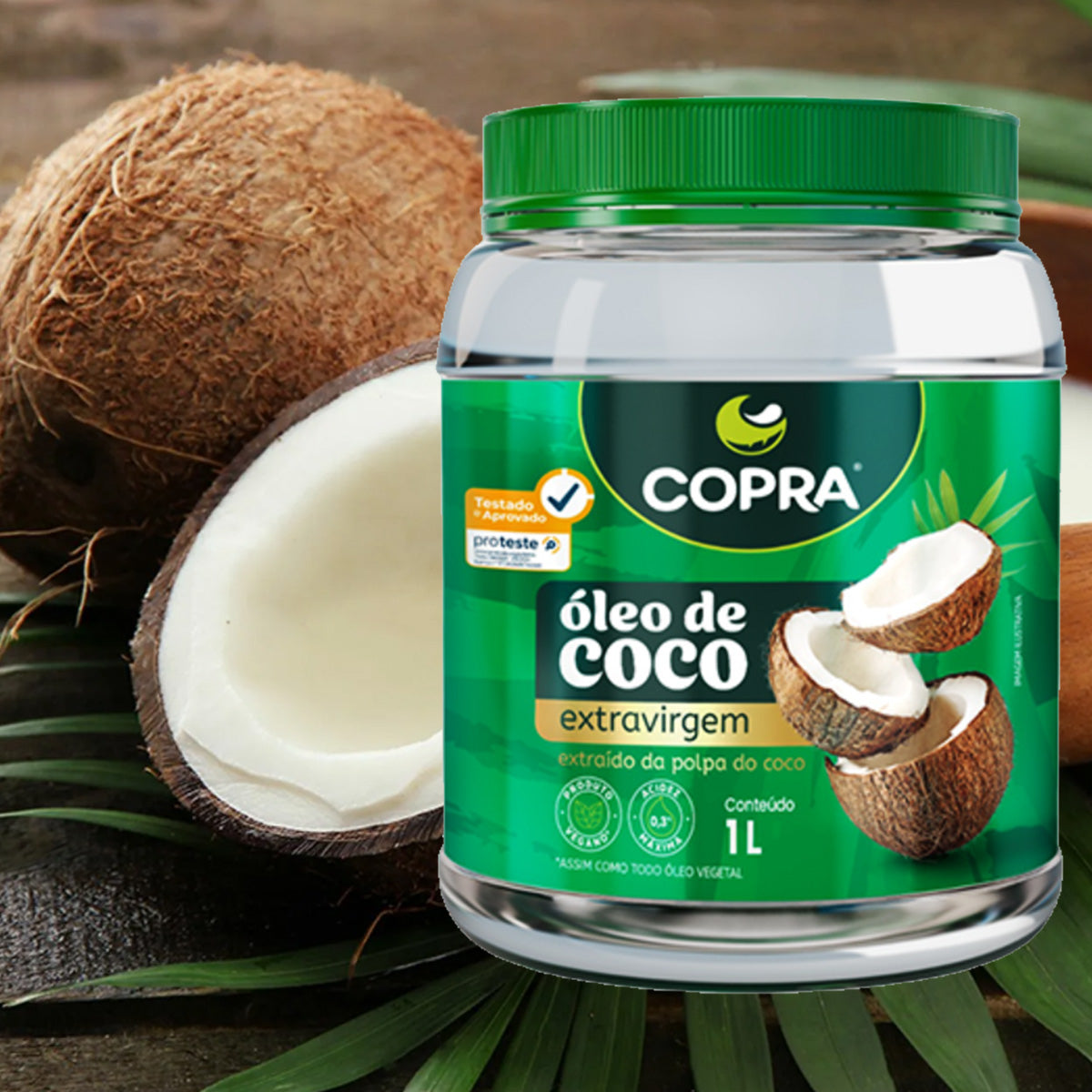 Copra Extra Virgin Coconut Oil 1000ml/ 33.8 fl.oz. - BuyBrazil