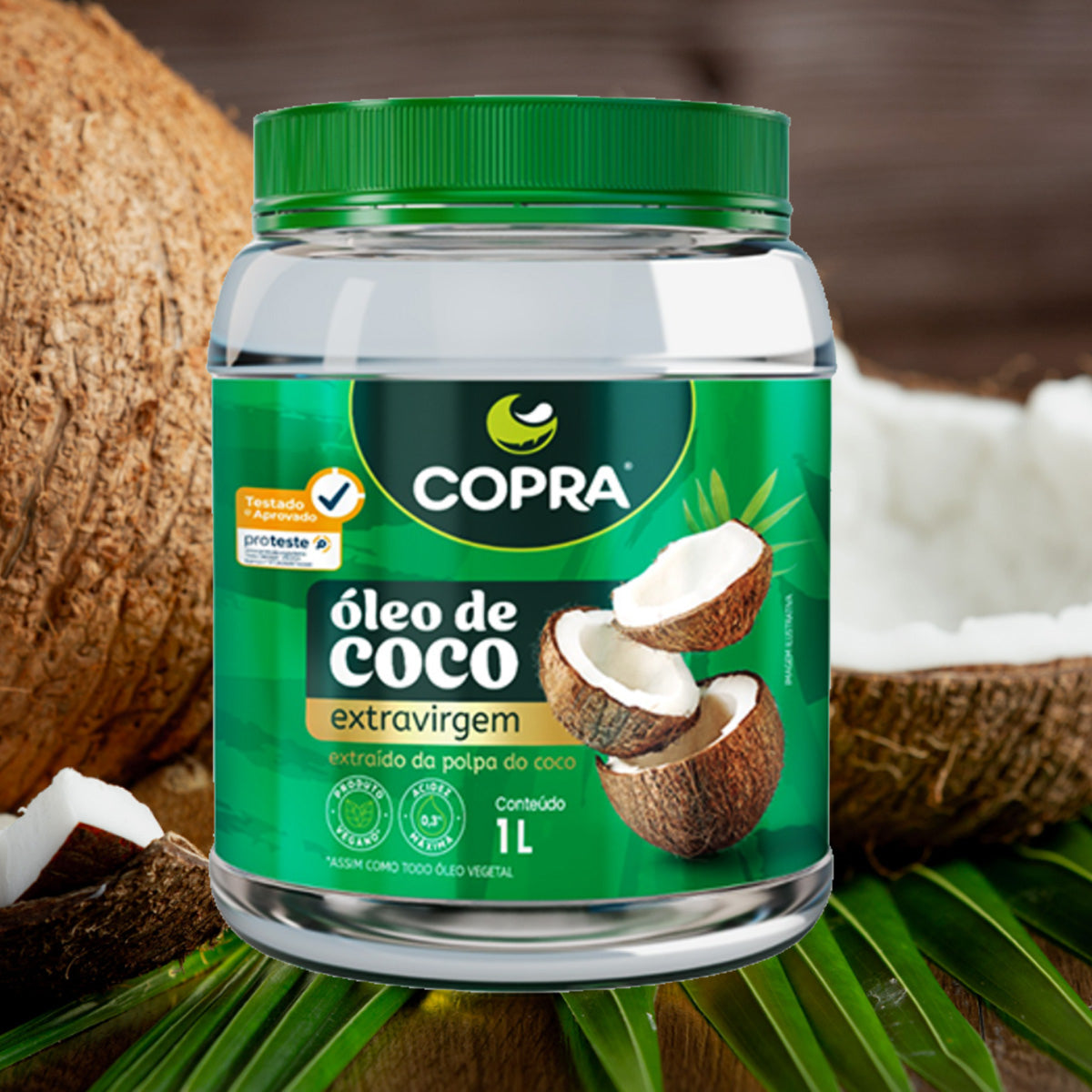 Copra Extra Virgin Coconut Oil 1000ml/ 33.8 fl.oz. - BuyBrazil