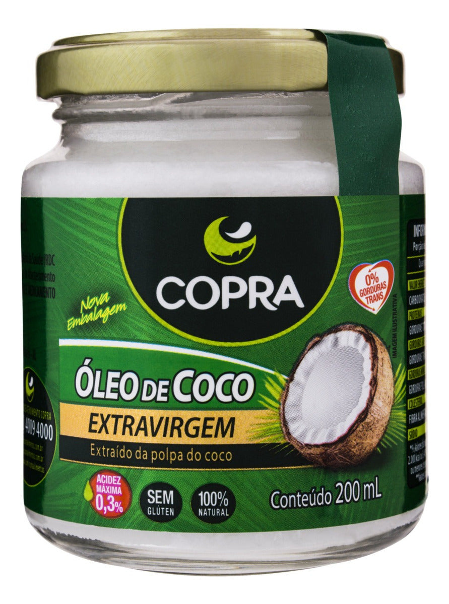 Copra Extra Virgin Coconut Oil 200ml/ 6.76 fl.oz. - BuyBrazil