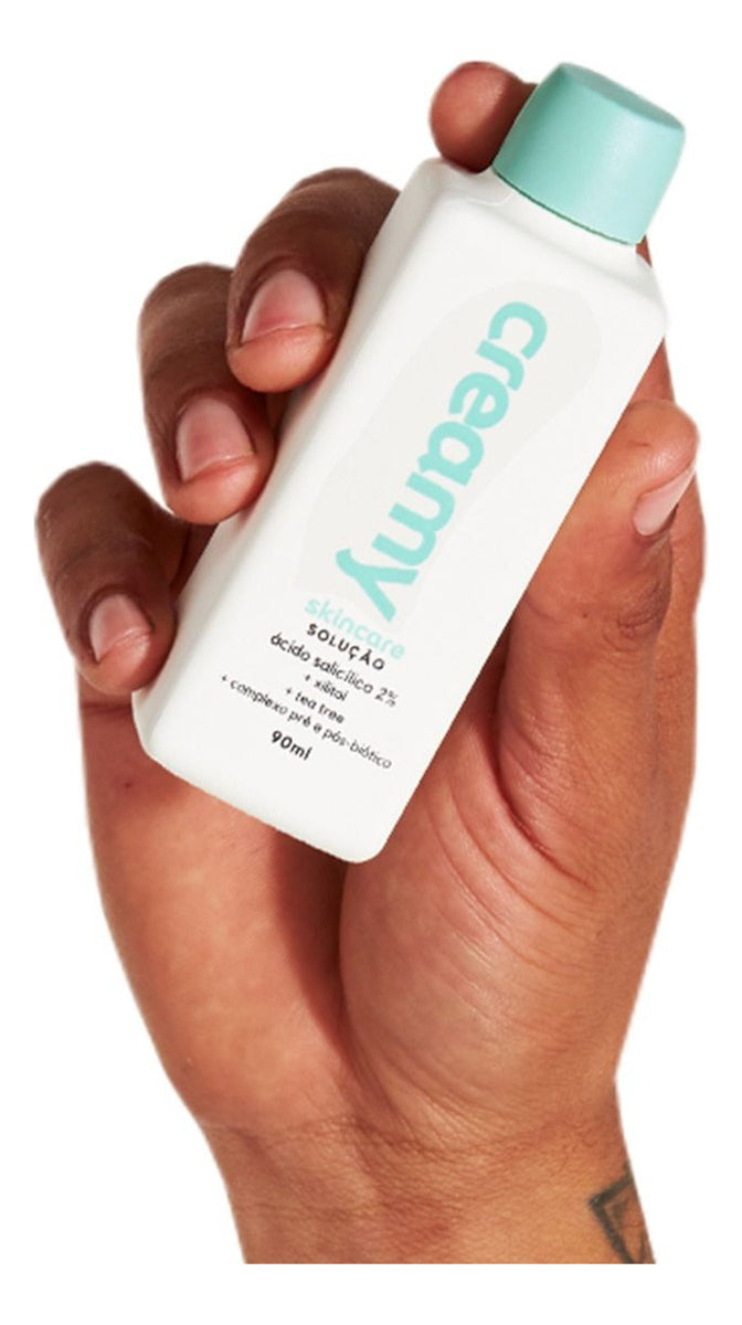 Creamy Skincare Salicylic Acid 90ml | Smoothes Fine Lines Quick Absorption Reduces Excessive Shine Reduces Blackheads Combination Oily Skin Night and Day Use - BuyBrazil