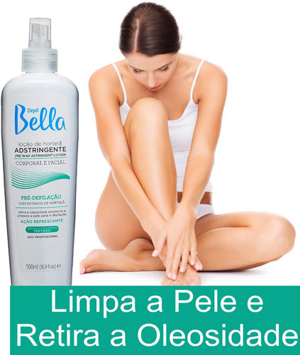 Depil Bella Pre Post-Waxing Kit 3 Professional Products - BuyBrazil