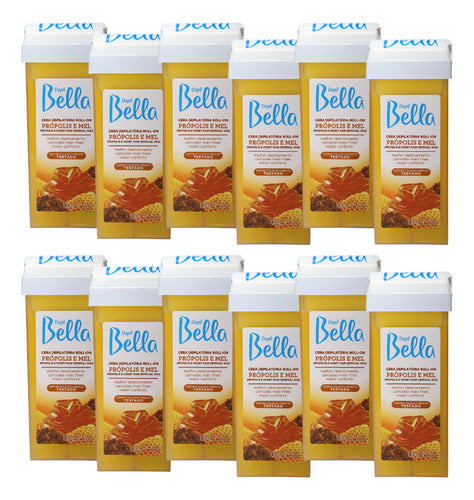 Depil Bella Propolis and Honey Kit 12 Roll-on Depilatory Wax - BuyBrazil