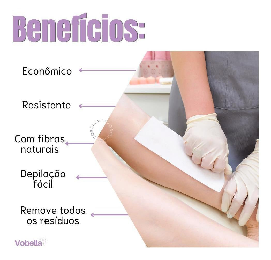 Depil Bella Roll of TNT Waxing Cloth for Hair Removal White 50 Meters - BuyBrazil