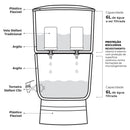 Stéfani São João Premium Clay Water Filter 6 Liters