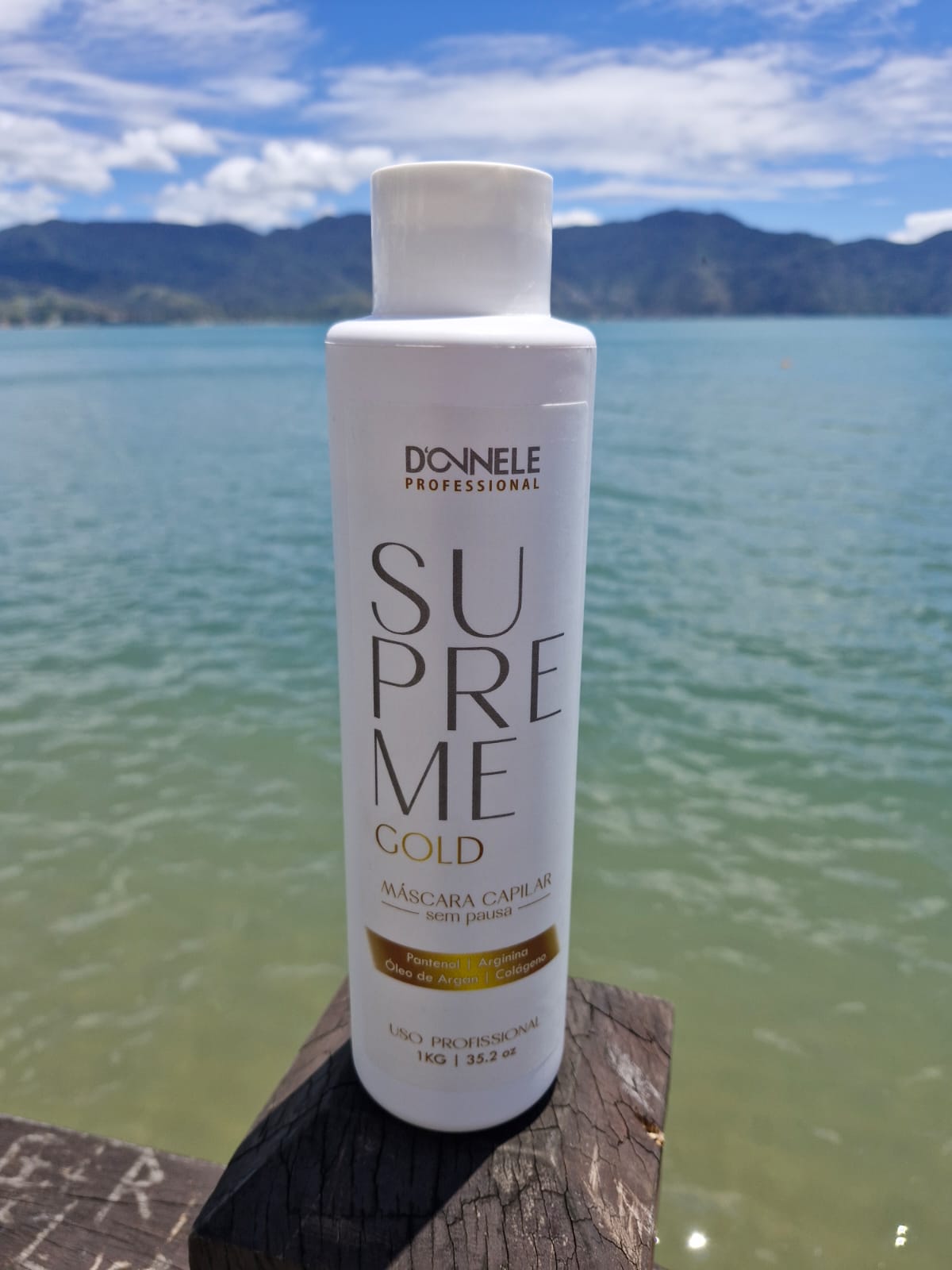 Donnele Supreme Gold Hair Straightening Mask (No-Pause) 1kg / 35.2 oz. - BuyBrazil