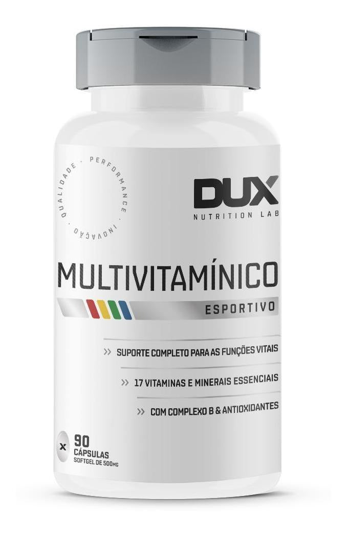 Multivitamin 90 Capsules Jar Dux Nutrition Flavor Unflavored Natural Size - BuyBrazil