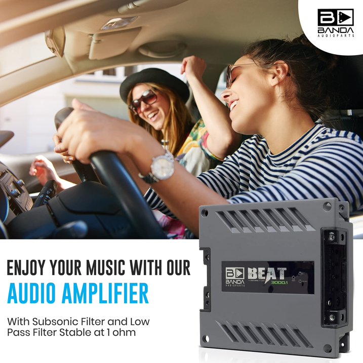Banda Audioparts Beat 3001 Amplifier Module 1 Channel 1 Ohm 3000 Wrms