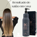 Ecosmetics BK Brazilian Keratin Hair Care product in 1000ml bottle, designed for progressive straightening and hair smoothing.