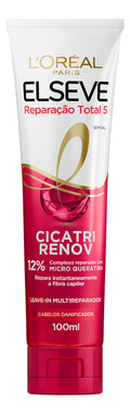 Elseve Total Repair Leave-in 5 Cicatri Renov 100ml/ 3.38 fl.oz. - BuyBrazil
