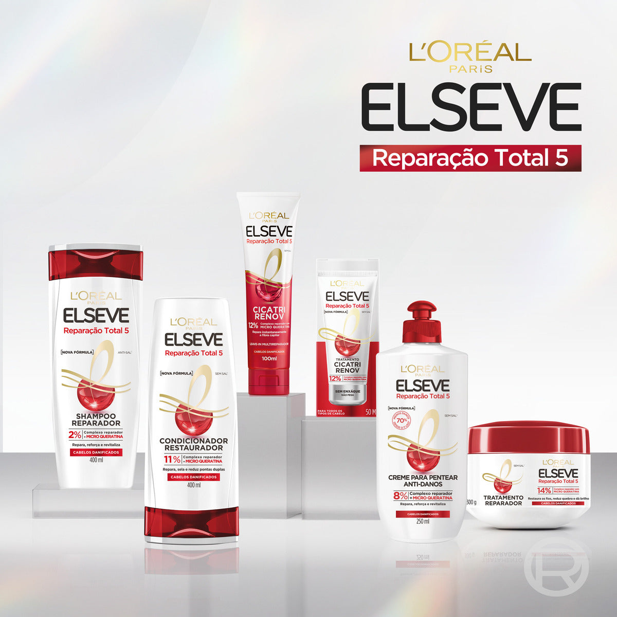 Elseve Total Repair Leave-in 5 Cicatri Renov 100ml/ 3.38 fl.oz. - BuyBrazil
