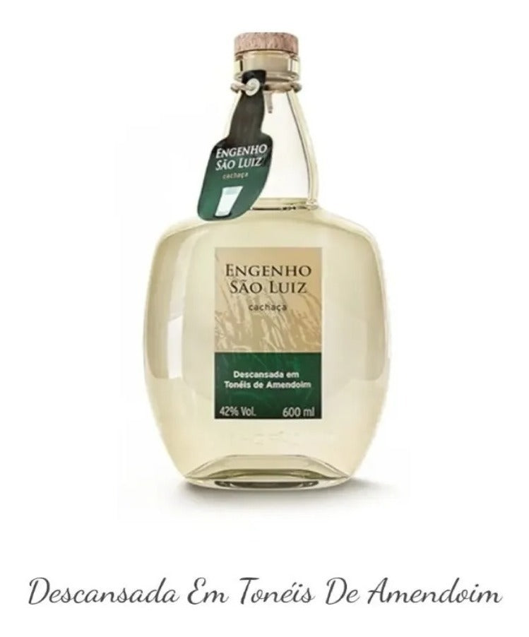 Silver Cachaça Aged in Peanut Barrels 600ml Engenho São Luiz - BuyBrazil