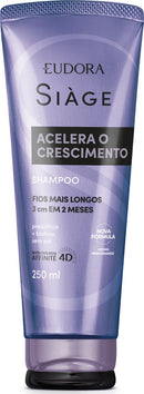Eudora Siàge Combo Accelerates Growth: Shampoo 250ml + Conditioner 200ml + Hair Mask 250g - BuyBrazil
