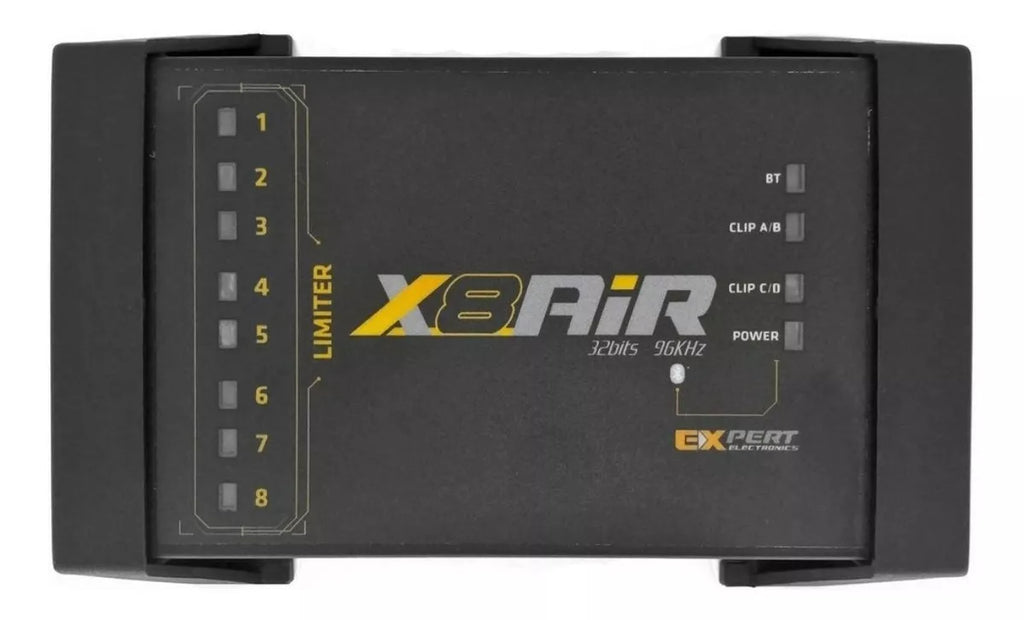 Expert Electronics X8 AiR digital audio processor equalizer and crossover device for professional sound customization.