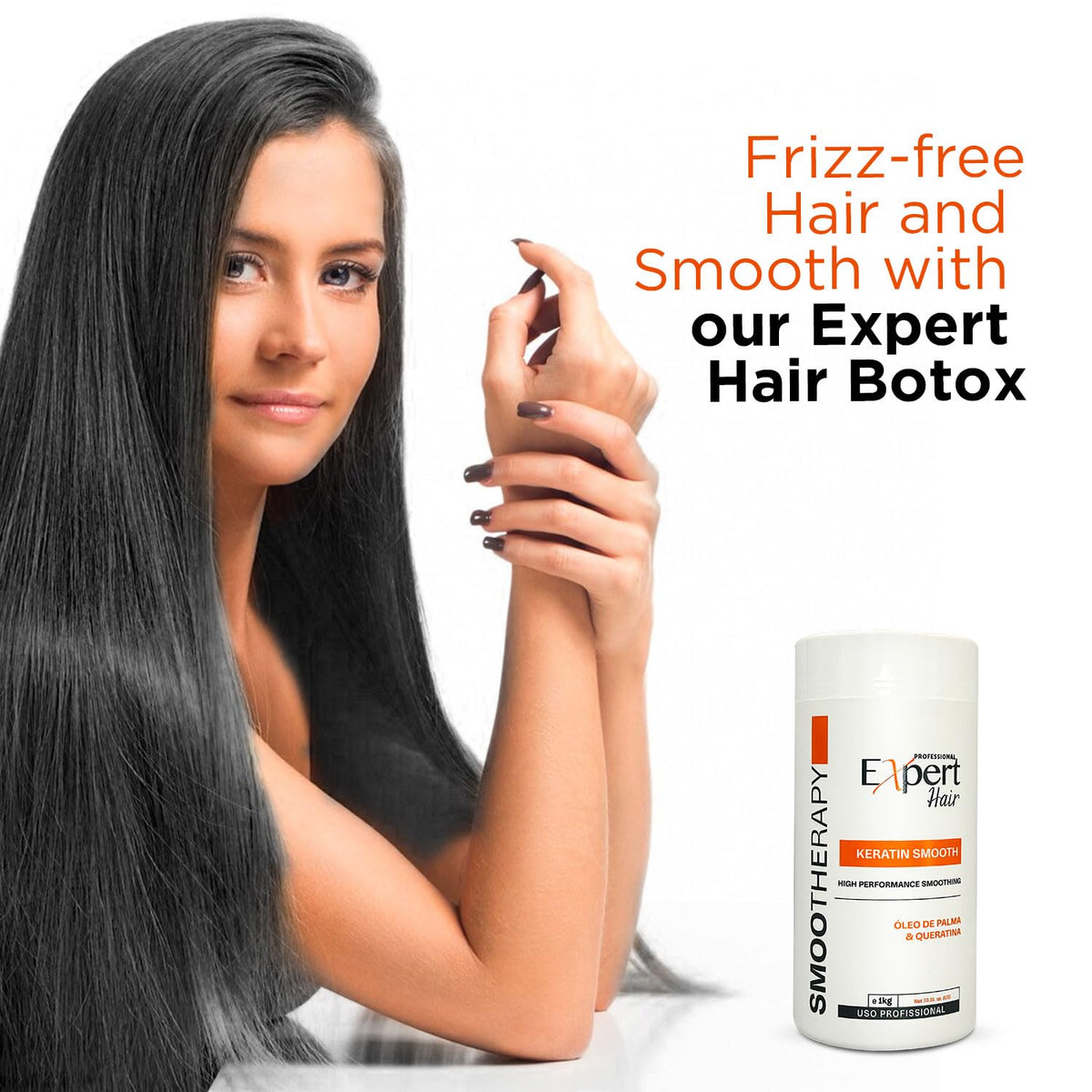 Expert Hair Professional Keratin Smooth Smootherapy 1Kg/35.3 oz. - BuyBrazil