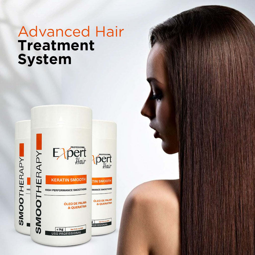 Expert Hair Professional Keratin Smooth Smootherapy 1Kg/35.3 oz. - BuyBrazil